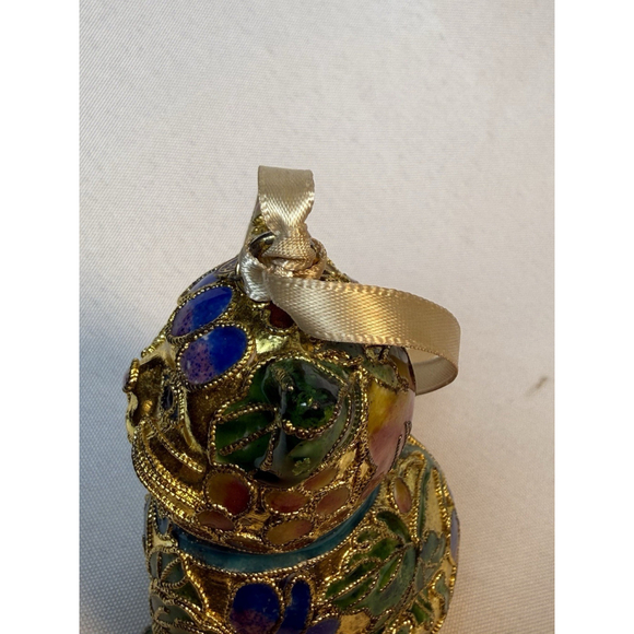 Victorian Treasures #A205-2 Cat Sitting Gold Ornament 3 1/2” Gorgeous - Picture 4 of 8